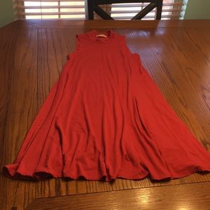 Orange soft comfy dress